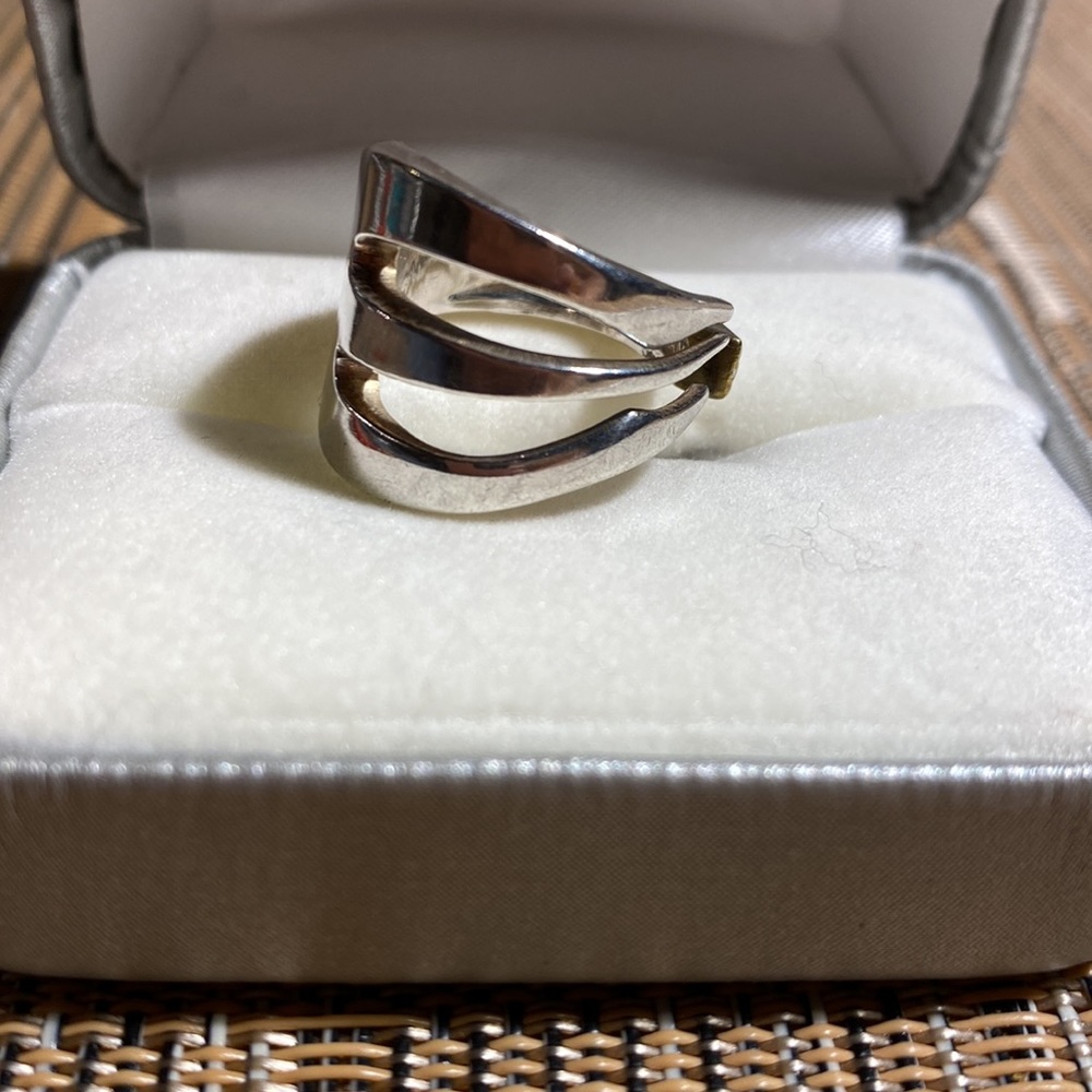 Silver Fork Ring - image 3